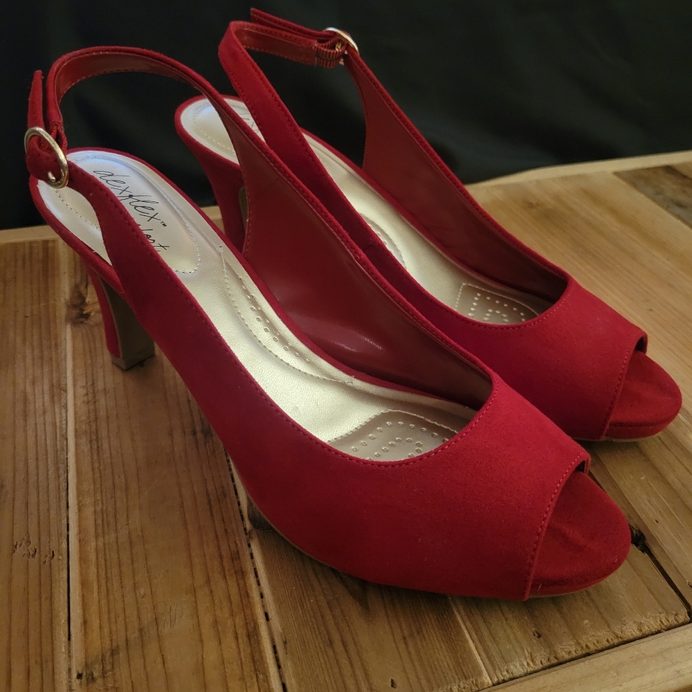 Red Suede Heels